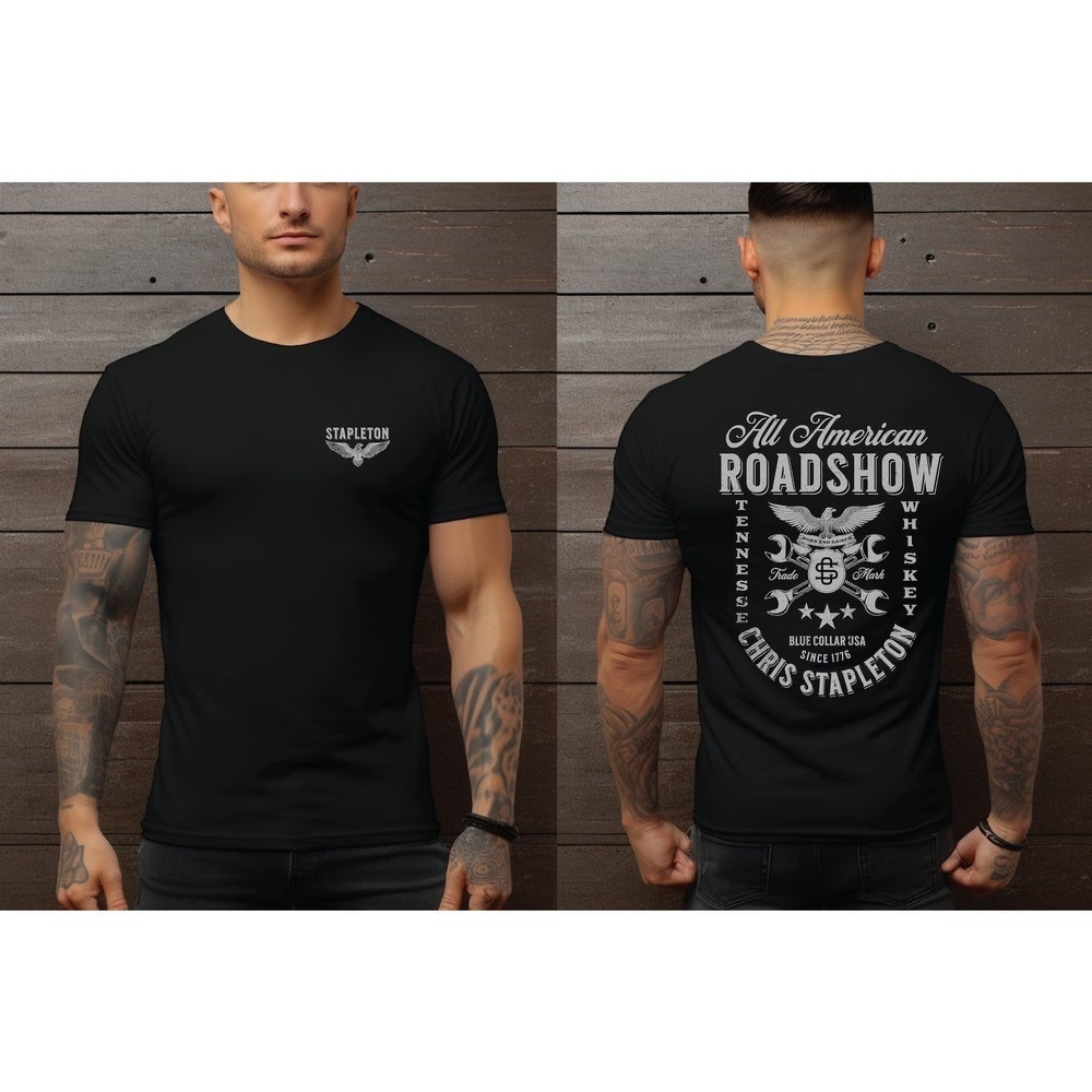 Tennessee Whiskey All American Roadshow Stapleton Tshirt 2 Sided